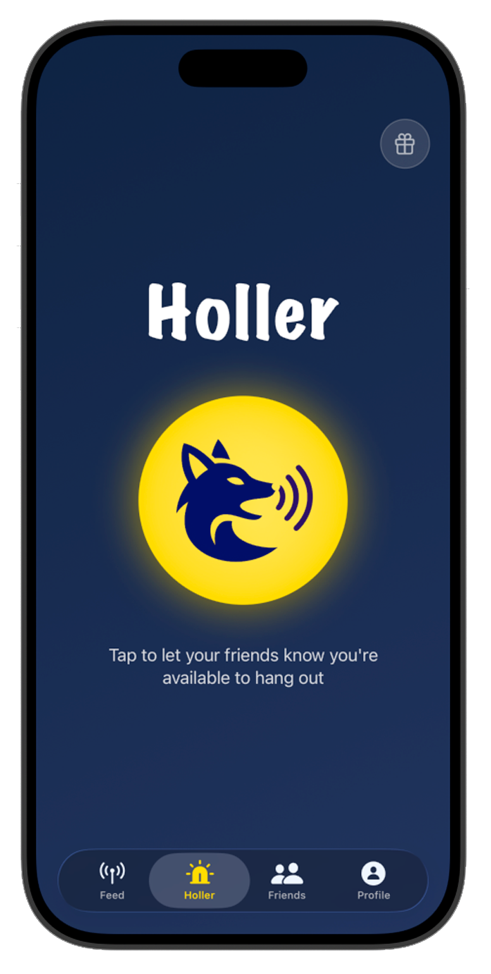 Holler App Mockup